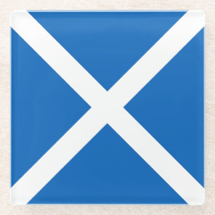 Schottland-Flagge Glasuntersetzer