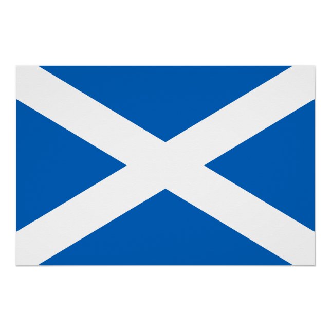 Schottland-Flagge Poster (Vorderseite)