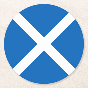Schottland-Flagge Runder Pappuntersetzer