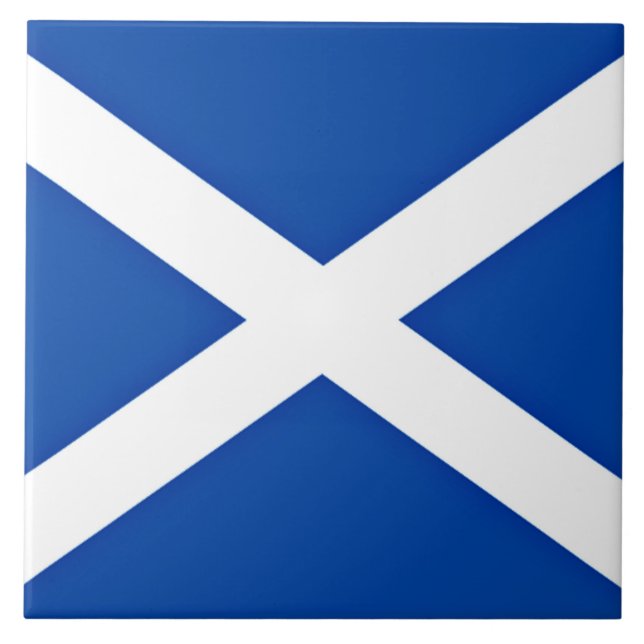 Schottland - Flagge Schottlands Fliese (Vorderseite)