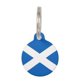 Schottland-Flagge Tiernamensmarke