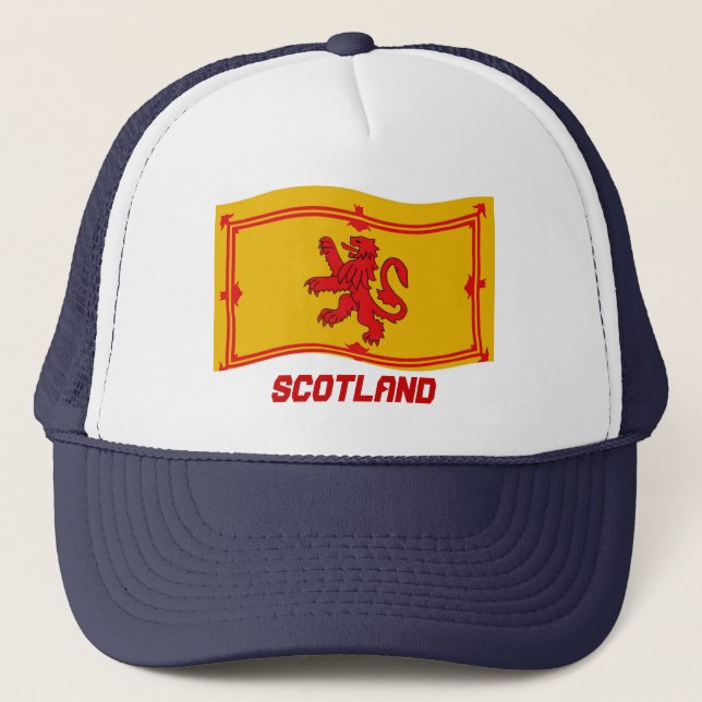 Schottland-Flagge Truckerkappe (Vorderseite)