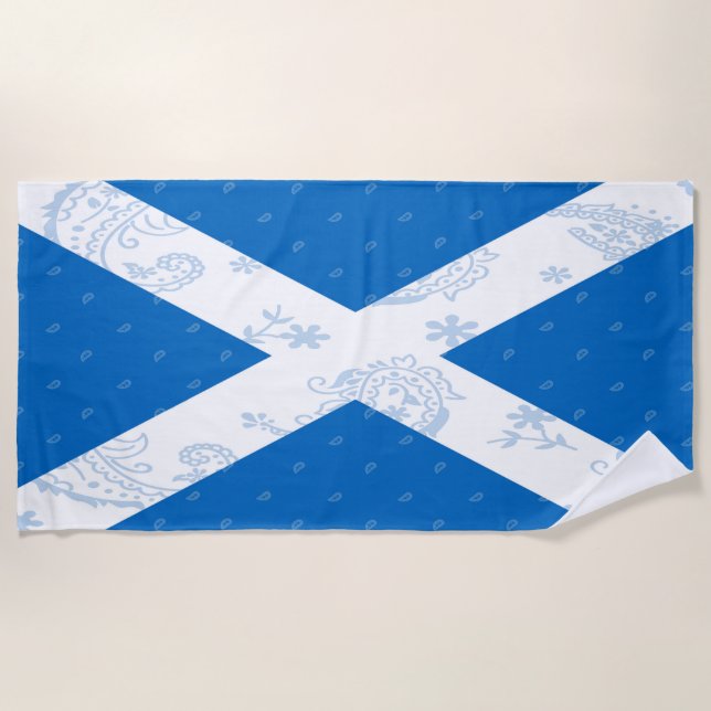 Schottland-Flaggen-Badetuch Strandtuch (Vorderseite)