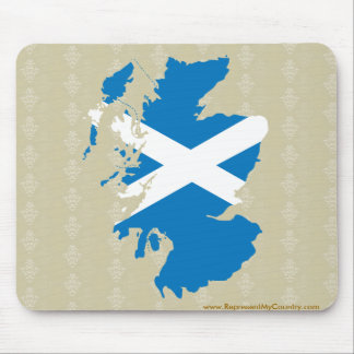 Schottland-Flaggen-Karte Größengleich Mousepad
