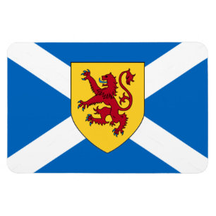 Schottland-Flaggen-Magnet - Kreuz u. Löwe Magnet