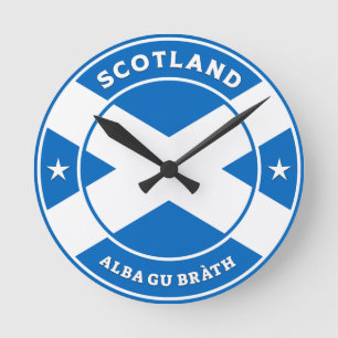 Schottland Forever Runde Wanduhr