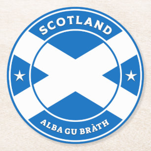 Schottland Forever Runder Pappuntersetzer