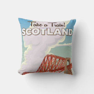 Schottland Fourth Bridge Reiseplakat. Kissen