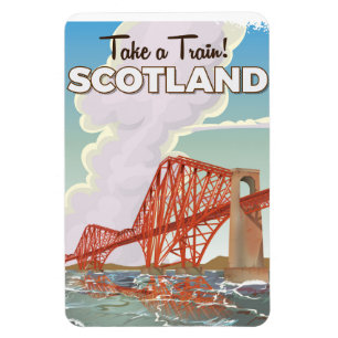 Schottland Fourth Bridge Reiseplakat. Magnet