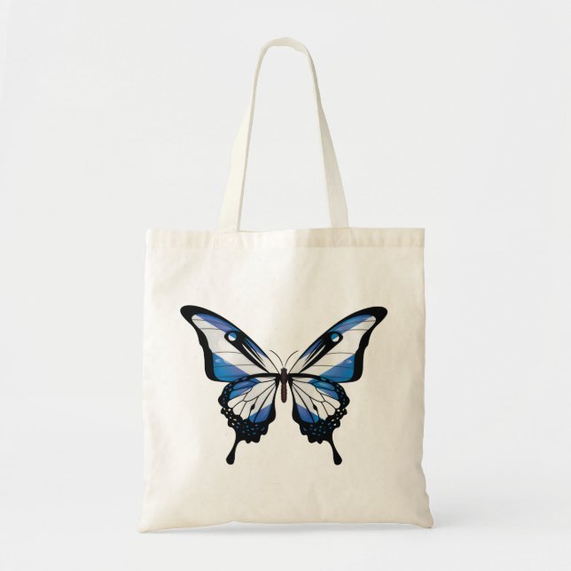 Schottland Frack Butterfly Flag Tragetasche (Vorne)