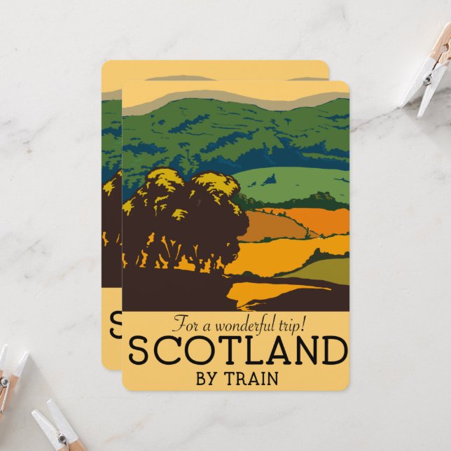 Schottland "Für eine wunderbare Reise!" (Vorderseite/Rückseite Beispiel)