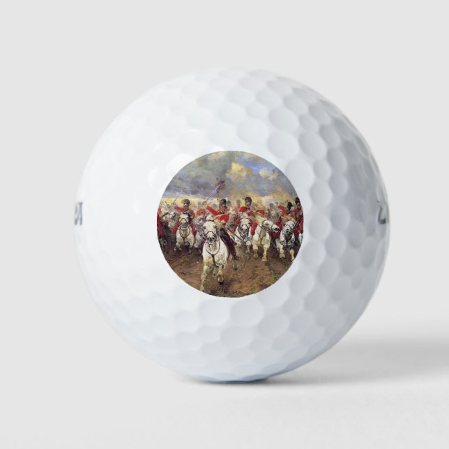 Schottland für immer (Kavalleriebeamte) (Militär) Golfball (Vorderseite)