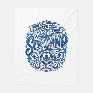 Schottland Fußball 2026 Fußball Fett Land Typograp Fleecedecke