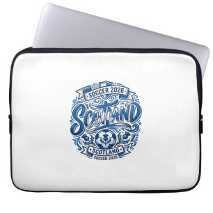 Schottland Fußball 2026 Fußball Fett Land Typograp Laptopschutzhülle