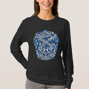 Schottland Fußball 2026 Fußball Fett Land Typograp T-Shirt