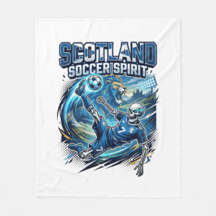 Schottland Fußball Geist Skelett Stürmer Nationen Fleecedecke