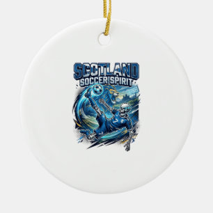 Schottland Fußball Geist Skelett Stürmer Nationen Keramik Ornament