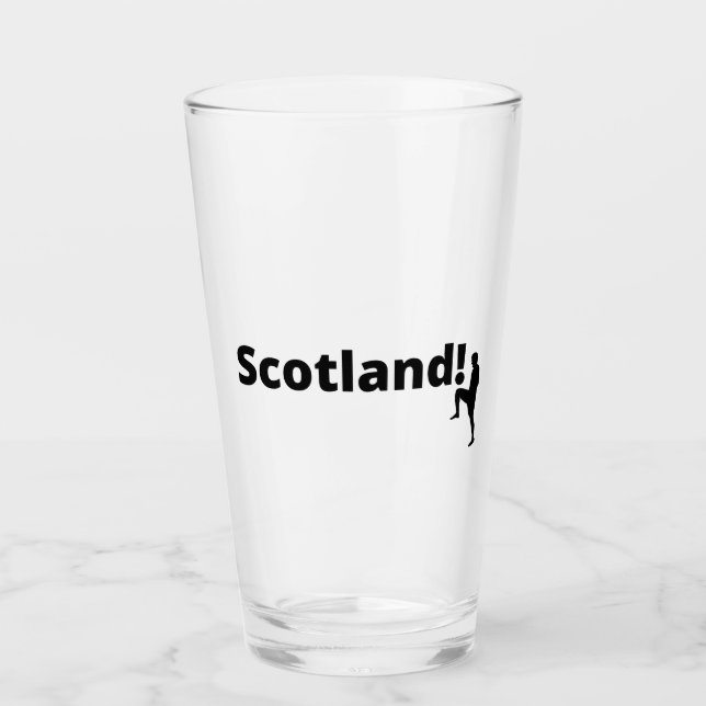 Schottland-Fußball Glas (Vorderseite)