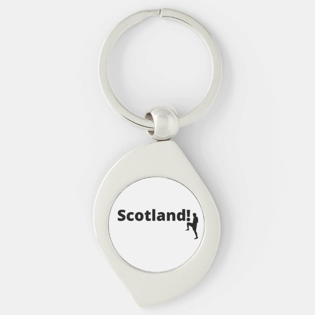 Schottland-Fußball Schlüsselanhänger (Vorderseite)