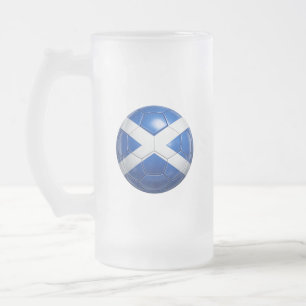Schottland-Fußballflagge-Frostglas-Tasse Mattglas Bierglas