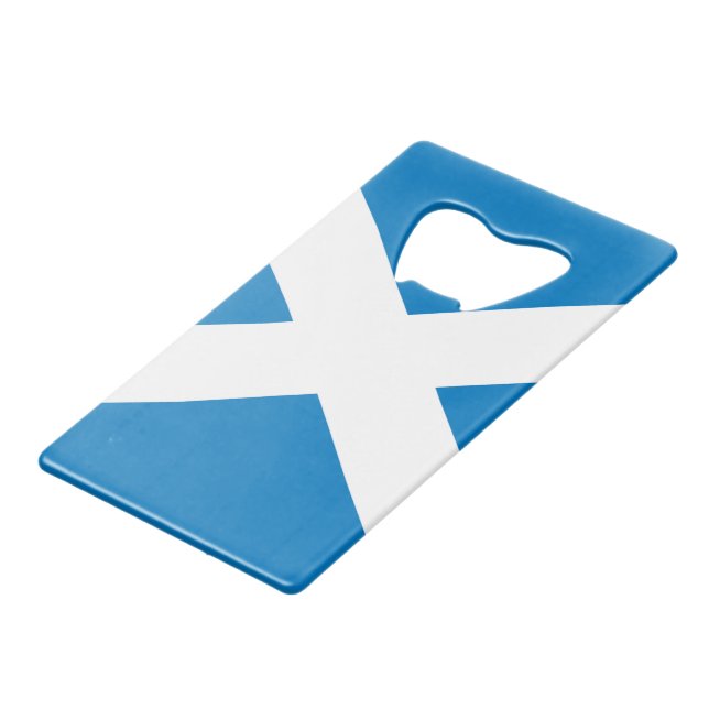 Schottland Geldkarten Flaschenöffner (Vorderseite Schrägansicht)
