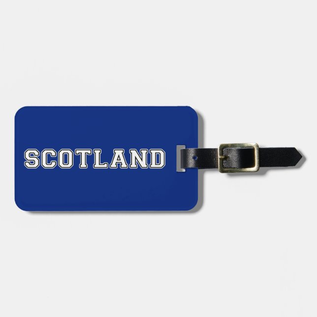 Schottland Gepäckanhänger (Vorderseite horizontal)