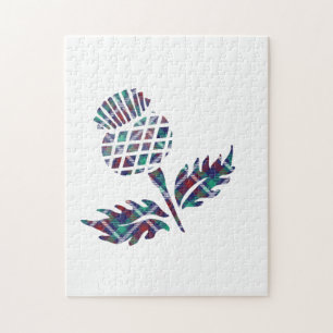 Schottland Geschenke Scottish Thistle Tartan Karie