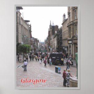 Schottland - Glasgow - Buchanan Street - Poster