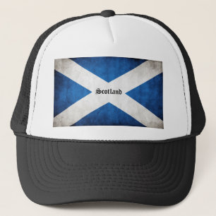 Schottland Grunge-Flagge Truckerkappe