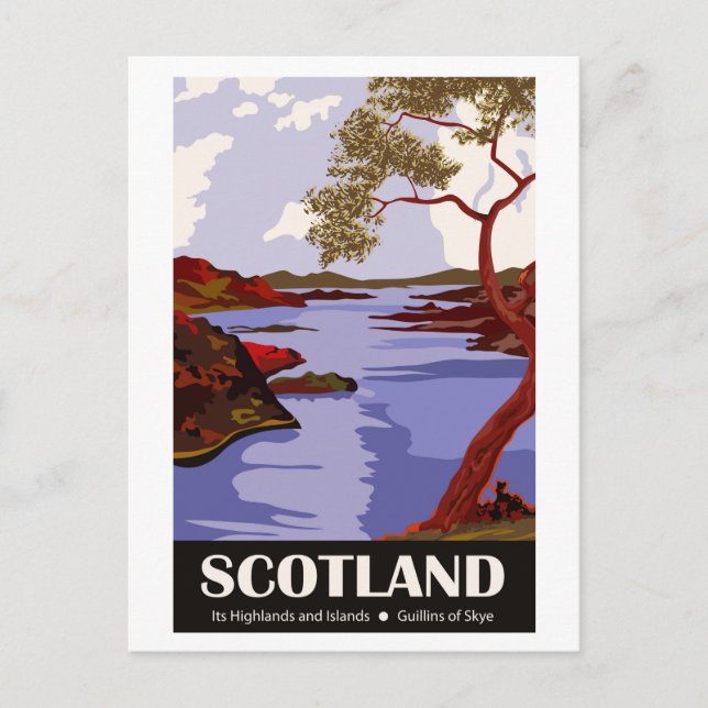 Schottland, Guillins von Skye Postkarte (Vorderseite)
