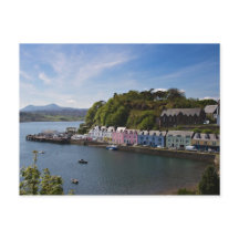 Schottland - Hafen von Portree Postcard