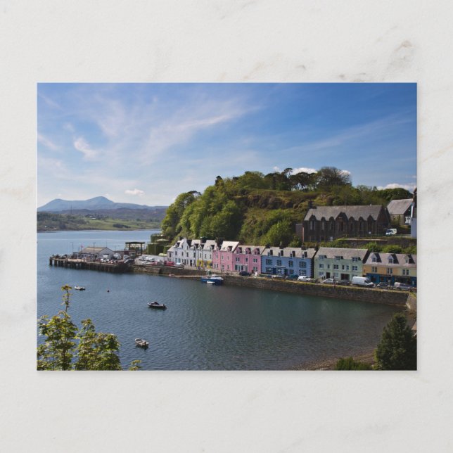 Schottland - Hafen von Portree Postcard Postkarte (Vorderseite)