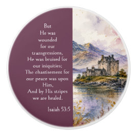 Schottland Highlands Ästhetik, Jesaja 53:5 Bibel Keramikknauf