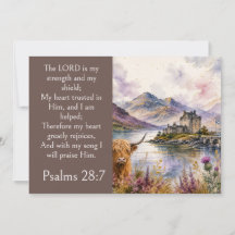 Schottland Highlands Ästhetik, Psalm 28:7 Bibel