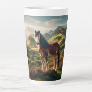 Schottland Highlands Clydesdale-Pferd Milchtasse
