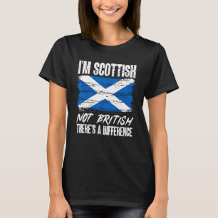 Schottland ich bin Schottin nicht Brite Es gibt ei T-Shirt