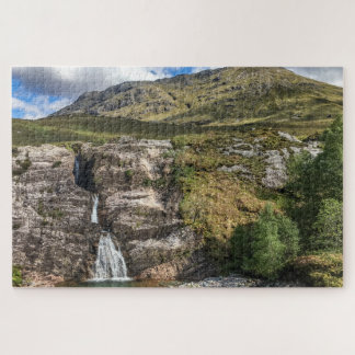 Schottland Jigsaw Puzzle - Wasserfall Glencoe
