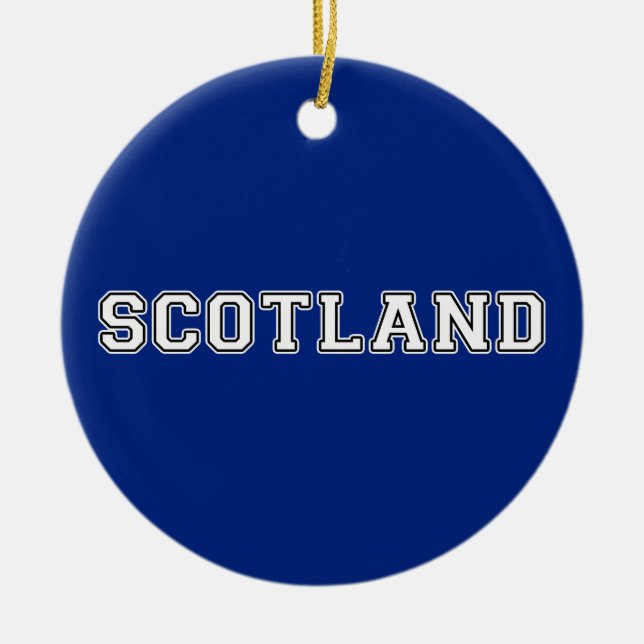 Schottland Keramik Ornament (Vorne)