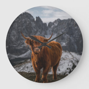 Schottland Kuhberge: Naturfotografie Große Wanduhr