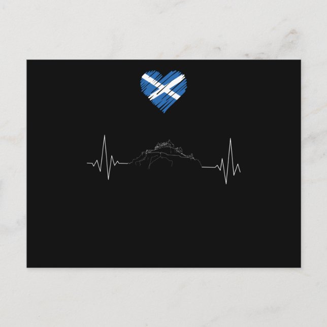 Schottland-Liebe Postkarte (Vorderseite)