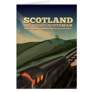 Schottland Locomotive Travel Poster