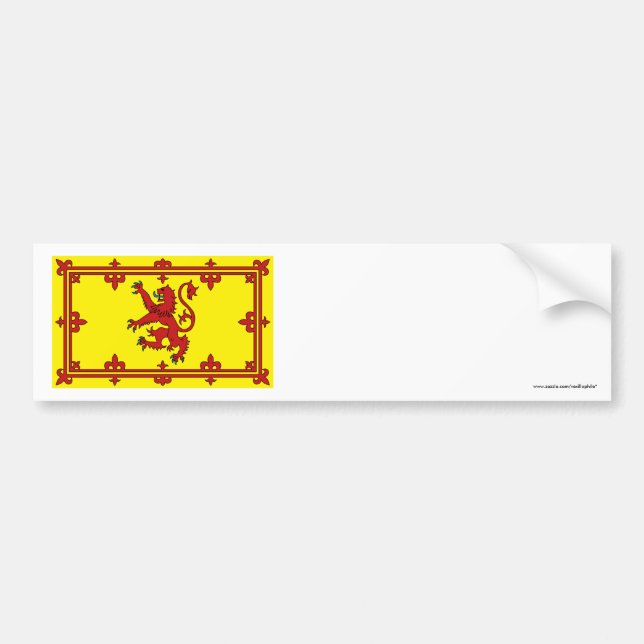 Schottland-Löwe-Flagge Autoaufkleber (Vorne)