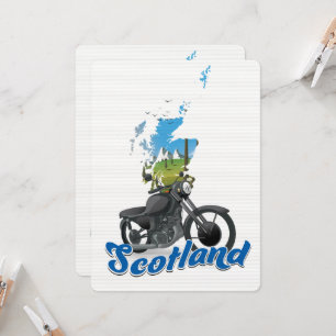Schottland Motorradkarte Reise Poser