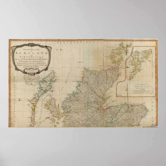 Schottland nördlich poster (Vorne)