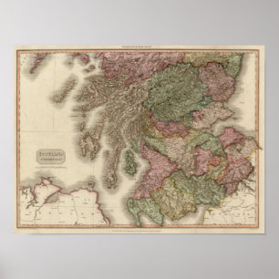 Schottland, nördlicher Teil Poster