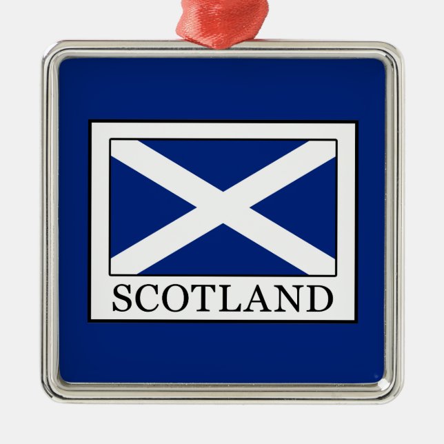 Schottland Ornament Aus Metall (Vorne)