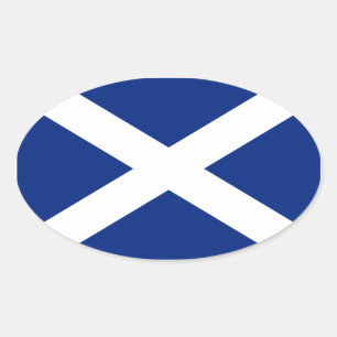 Schottland Ovaler Aufkleber