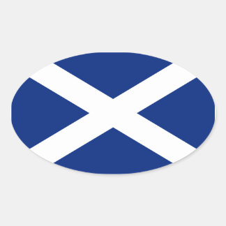 Schottland Ovaler Aufkleber