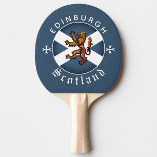 Schottland-Paddel, Edinburgh, Schottische Flagge Tischtennis Schläger
