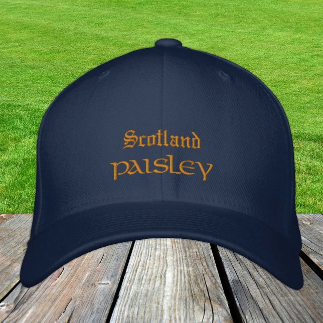 Schottland & PAISLEY mode / Scottish Patriots Bestickte Baseballkappe (Von Creator hochgeladen)